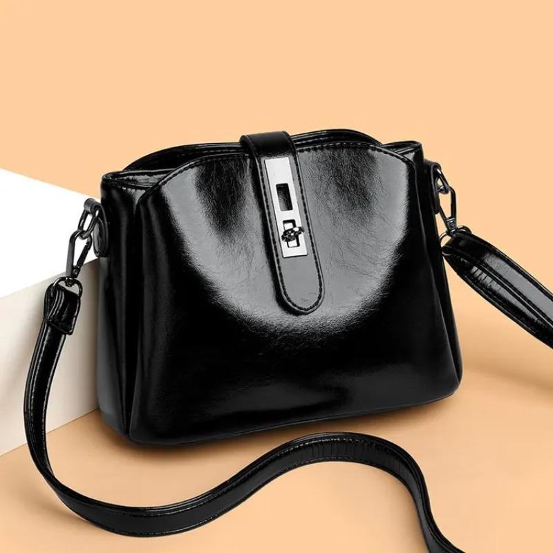 Fashionable Women's Shoulder Bag, High-quality UP Leather Crossbody Bag, Simple Shoulder Bag, Casual Handbag Suitable for Daily Use and Shopping