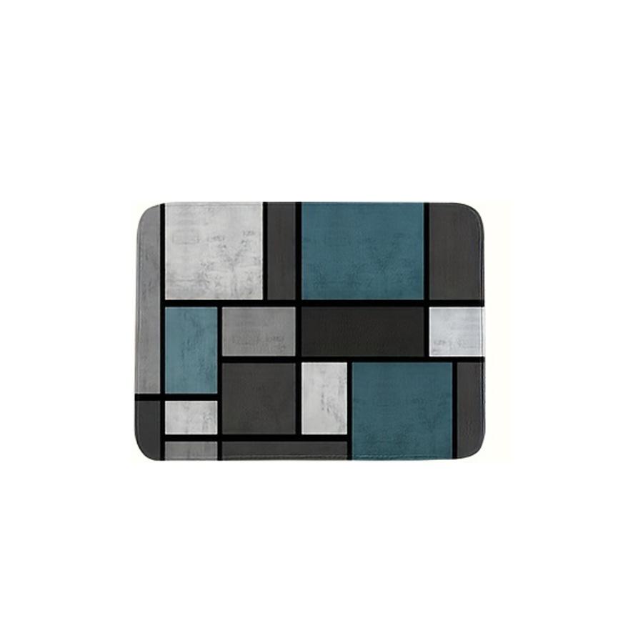 

Geometric Graphic Splicing Kitchen Mat Decor Welcome Doormat Anti-slip Hallway Balcony Laundry Rooms Rugs Bathroom Foot Pad 40cm x 60cm