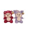 Transformed As A Strawberry Bear Doll To Send Girlfriend To Grab A Machine Doll Tina Bear Plush Toy Doll