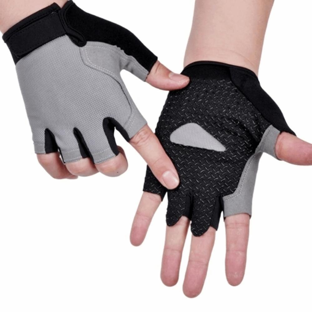 Fingerlose Damen Herren Fahrradhandschuhe Atmungsaktives Fahrradzubehör Wandern Camping
