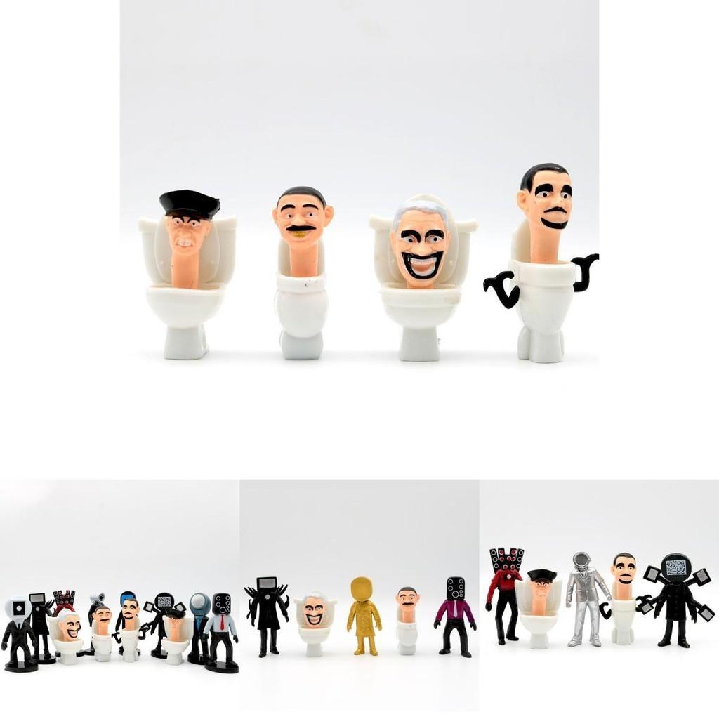 Skibidi Toilet Pvc Collectible Figure Interactive Game Desktop Decoration