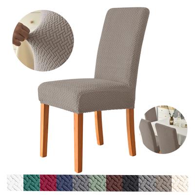 Jacquard Spandex Potahy na židle Potahy Ochranné Potahy Pouzdro Stretch Pro Kuchyňské Židle Sedák Hotel Banquet Elastické potahy na jídelní židle