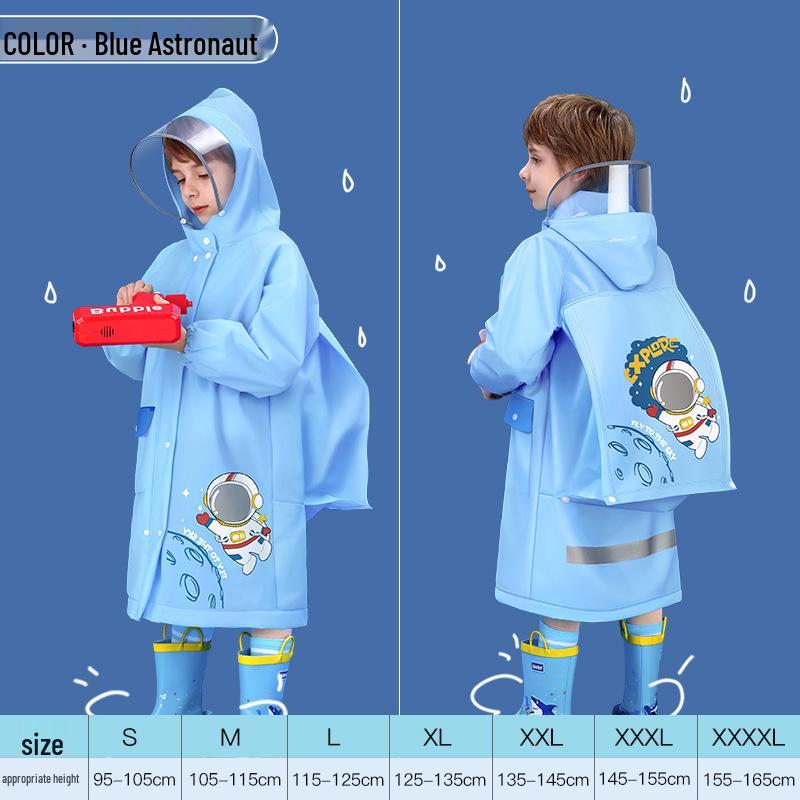 

Детский водонепроницаемый дождевик на все тело для мальчиков и девочек - Идеально подходит для детского сада и школьников Small