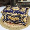 Elegant Zinc Alloy Jewelry Box With Rhinestone Decor Multi-Layer Compartment Storage Women Gold/ Finish