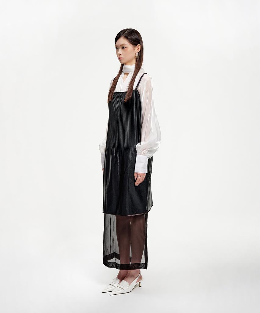 Eipeuleonwei Armor Pleated Apron Dress