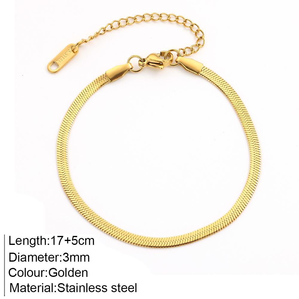 Lips Link Chain Bracelet Gold Color Charm Bracelets for Women Stainless Steel Lobster Clasp Snap Button Zircon Drop Shipping