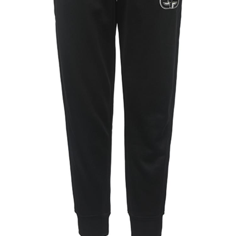 Emporio Armani SS23 Logo Drawstring Mid-Rise Cuffed Knit Joggers Men Bottoms Black 3R1PZ4-1JLYZ-0999