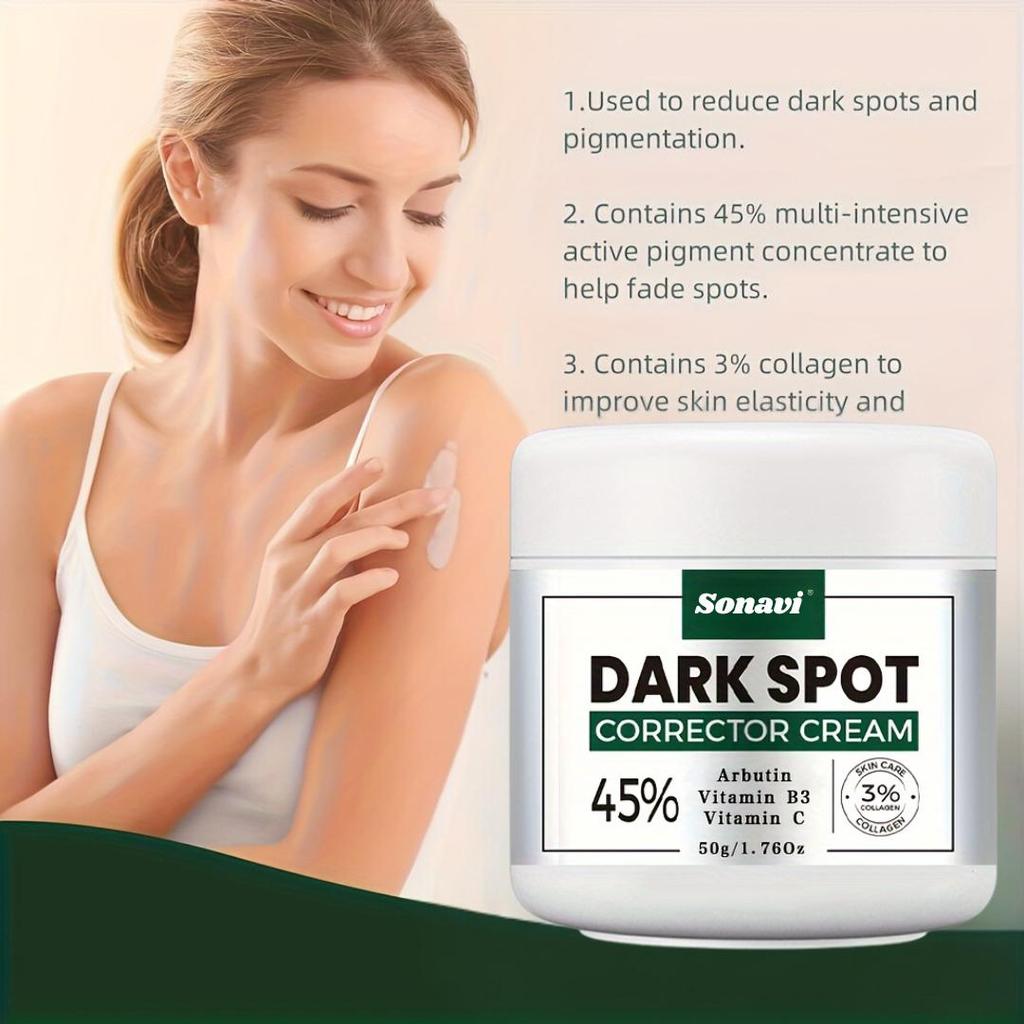 Krém na korekci tmavých skvrn, Rozjasnění pleti, Bělící krém, Rozjasnění pleti, Krém proti stárnutí pleti