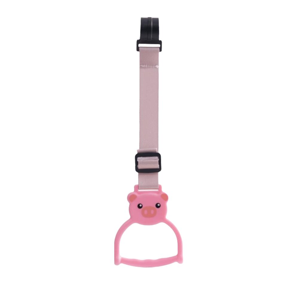 Cartoon Animal Shape Baby Pull Up Rings Dangling Toddler Standing Assist Handle Infant Bed Fence