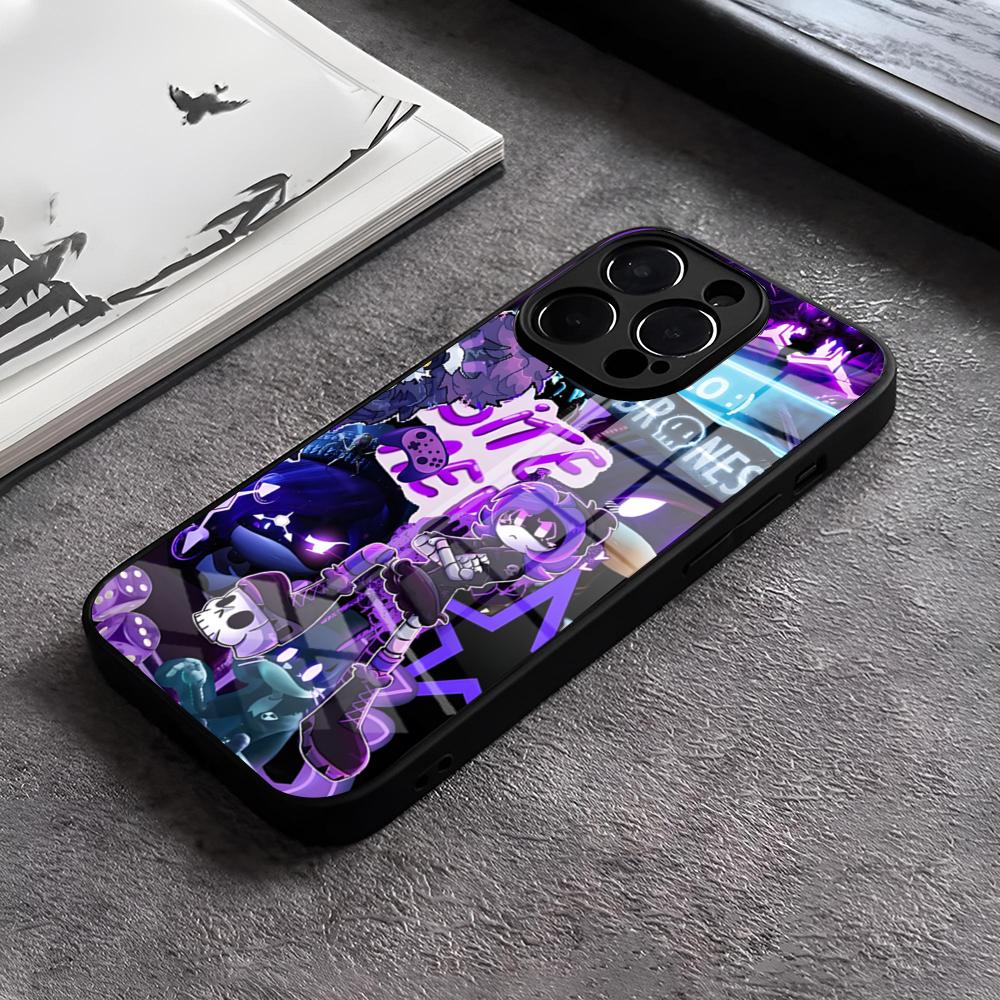 

Чехол для телефона M-MurderS D-Drones UZI для IPhone 17 15 Pro Max 12 16 14 Plus 11 13 Pro X XR XS 7 8 Plus SE Стеклянная крышка iPhone15 Pro