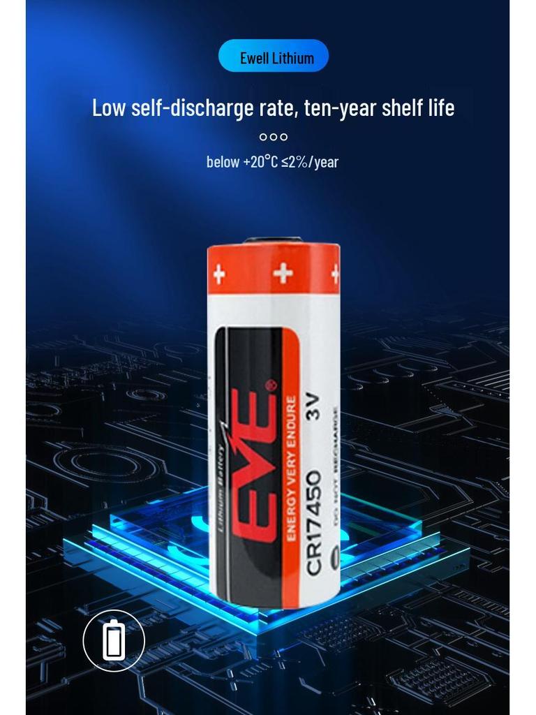 EVE Lithium CR17450 3V Battery for Water/Electric Meters, Flowmeters, RAM, PLC