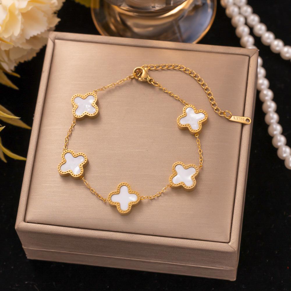 Fashion Titanium Steel Bracelet Never Fade Elegant Durable Jewelry for Women Men Unisex