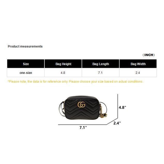 Gucci GG Marmont Matelassé Mini Bag Nero Women Shoulder_bags Black 448065-DTD1T-1000