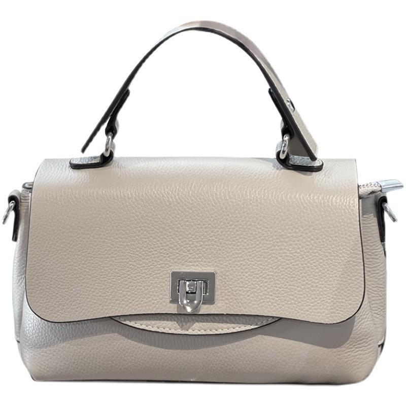 luxury handbags female crossbody bags Vintage Genuine leather one piece shoulder bag small square bag for women cowhide Blue bag