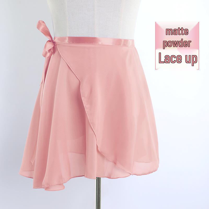 

Adult Ballet Dance Chiffon Mesh Skirt with Tie-Up Design Extra Large