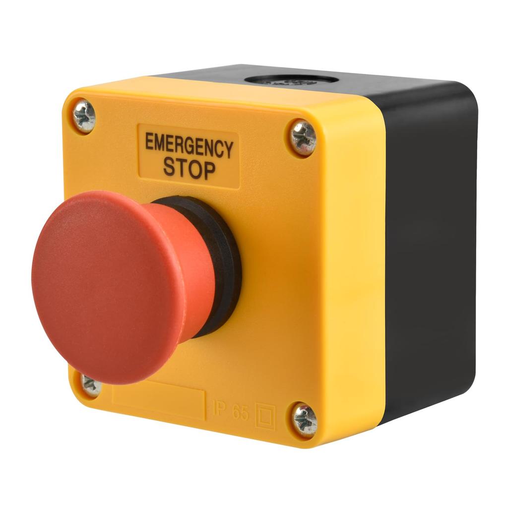 Heschen Rot Markierter Momentaner Not-Aus-Schalter, Drucktastenschalter, 660V 10A, Kasten mit NC