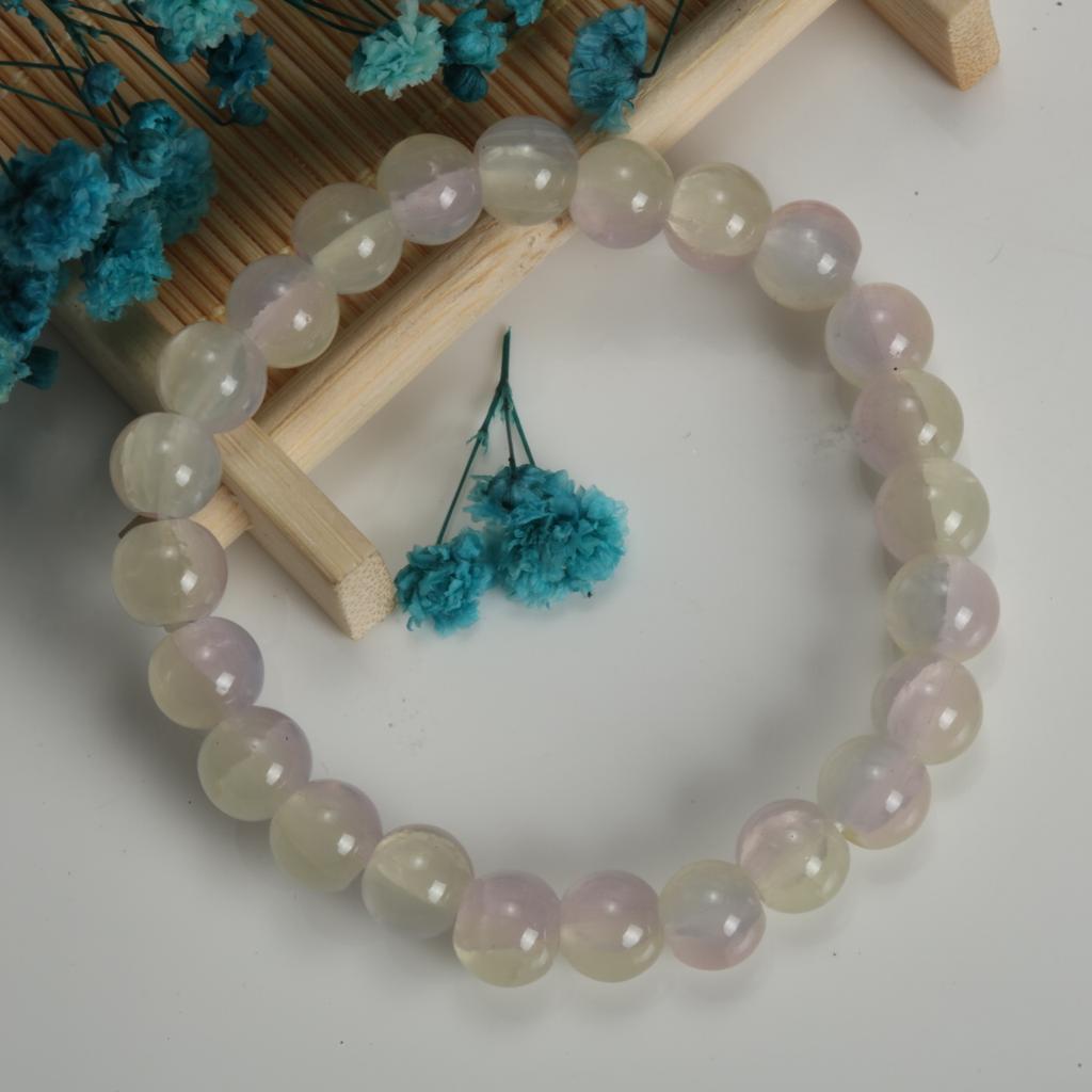1-8Pcs Colorful Beads Beaded Bracelet Glass Beads Women's Fresh Versatile Jewelry Stretch Effected Handmade Bracelet Jewelry