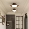 CHAO 6 Modern Nordic Retro Corridor Corridor Light Wardrobe Entrance Foyer Antique Walnut Wood Grain Balcony Ceiling Light