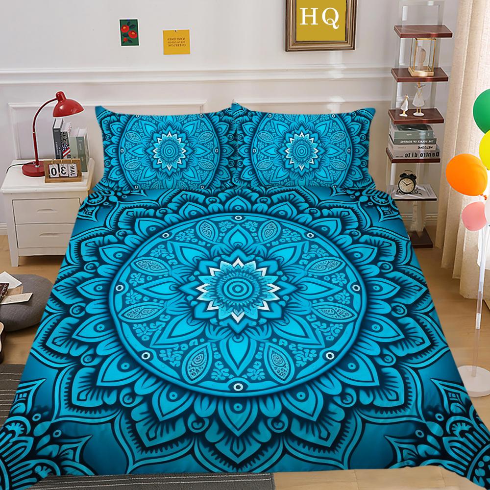 Comforter Cover Set 3D Paisley Printing High Quality Children Home Bedclothes Full Size Quilt Cover Set
