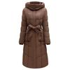 Medium Women's Down Padded Clothes Women's Over-Knee Long Large Size Slim Belt Padded Clothes Women's Large Size Padded Jacket