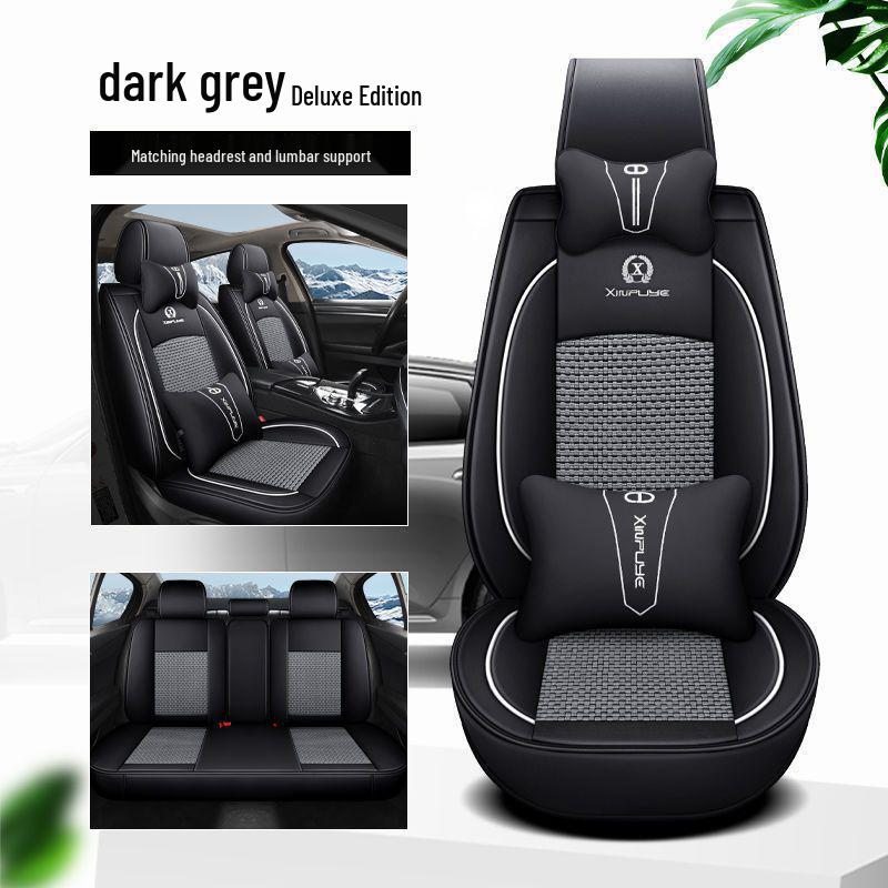 Nissan Car Seat Cover Set: Fits Sylphy, Kicks, Bluebird, Teana, Qashqai, X-Trail, Tiida – All-Season Cushions.