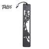 Talos Wooden Hollow Carved Bookmark, Plum Orchid Bamboo Chrysanthemum Classical Page Marker for Business Gift, Elegant Book Accessory