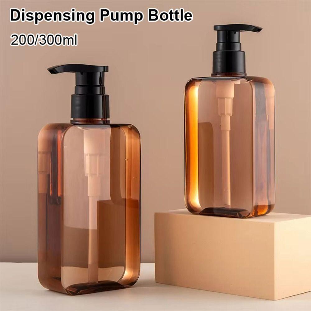 

1Pcs Transparent Bottlesnding Soap Dispenser 200/300ml Pump Bottle Shampoo Lotion Body Wash 200ml