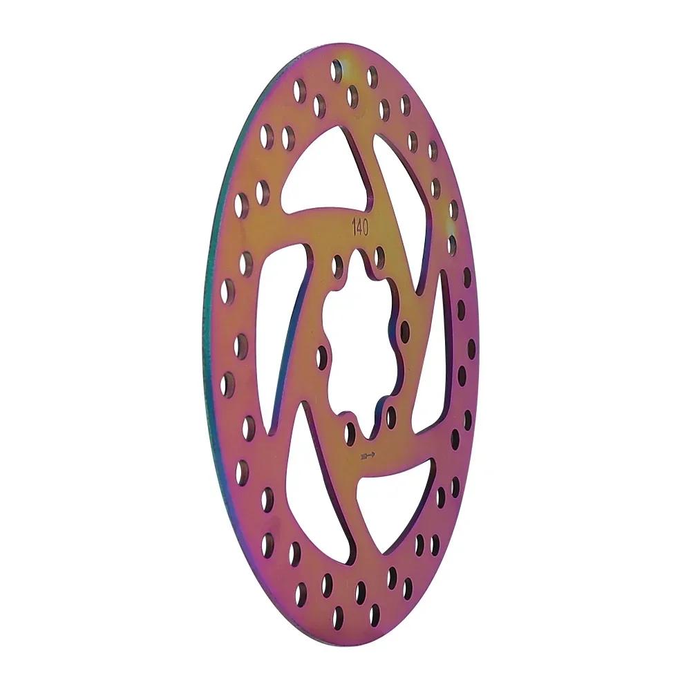 140MM Brake Disc for Kukirin G2 Pro G2 MAX Electric Scooter Colorful Disc Brakes Part Stainless Steel Disc With 6 Screws