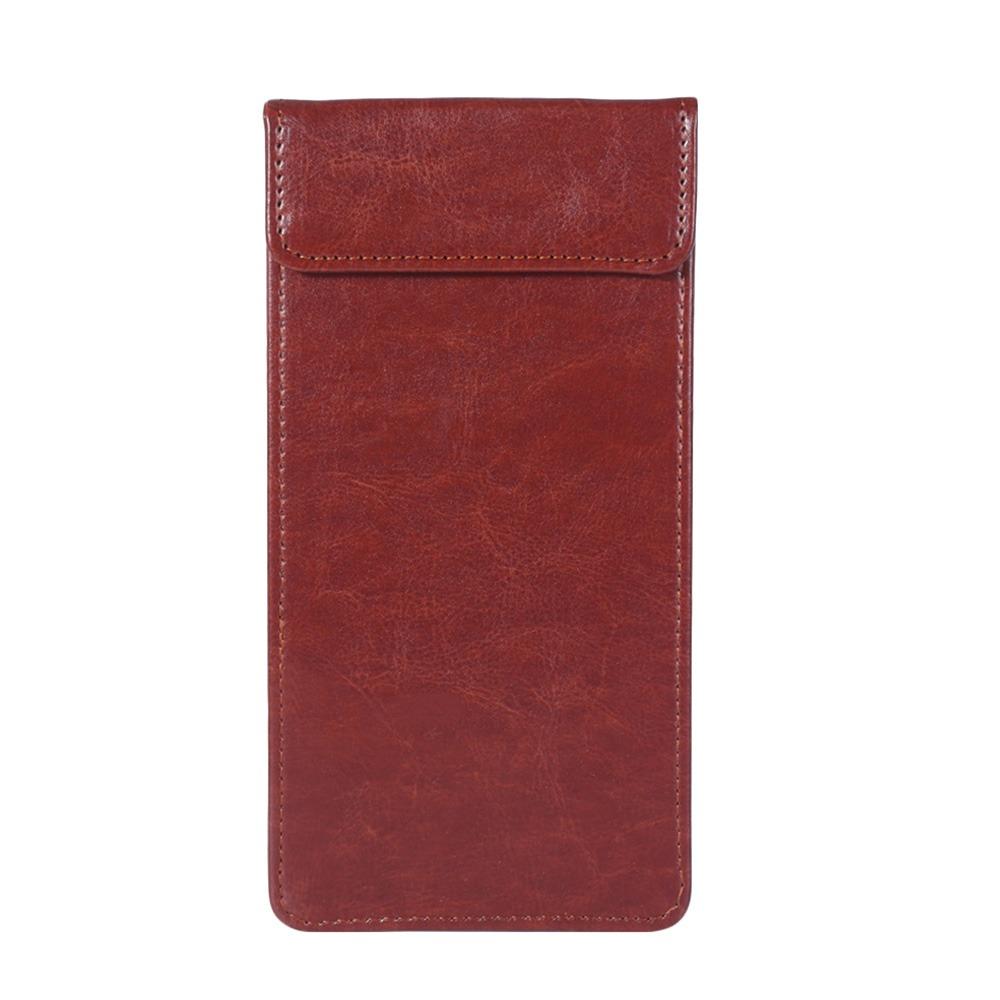 Magnetic Snap Bill Book PU Leather Cash Book Fashion Credit Card Signature Folder  Office School