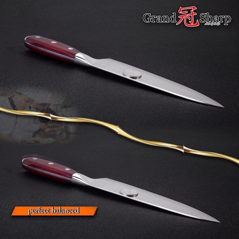 7.5'' Damascus Kitchen Knife 67 Layers VG10 Japanese Damascus Knives High Carbon Kitchen Chef Knife