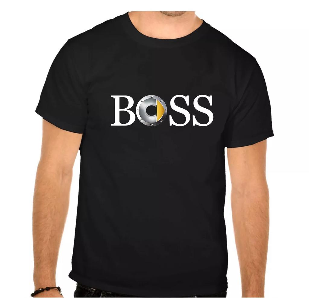 Smart BSS Logo Car Black T-SHIRT -966-