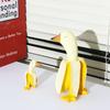 Resin Creative Patio Lawn Home Garden Porch Office Duck Statues Banana Duck Ornament Duck Sculpture