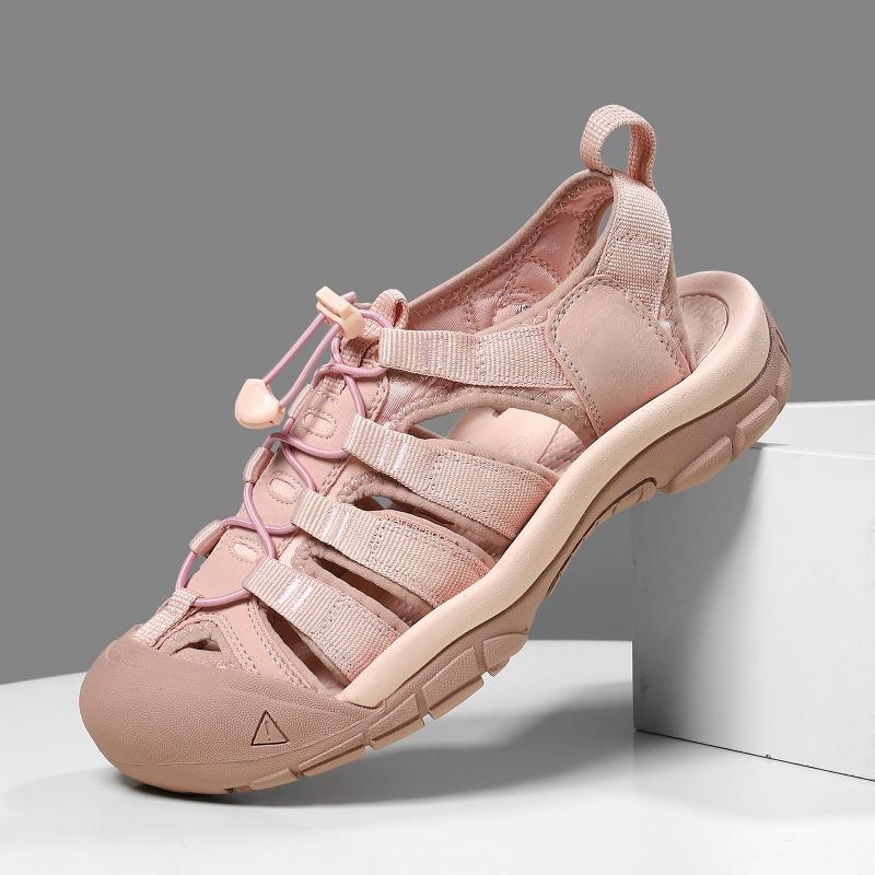 2025 Pink Women's Outdoor Toe Casual Lightweight Breathable Summer Beach Shoes Luxury Lightweight Hiking Shoes Size 45