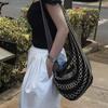 Oatmeal Bun Bag, Croissant Bag, Laid-back Mesh-woven Bag, Niche Single-shoulder Crossbody Bag, Dumpling Bag