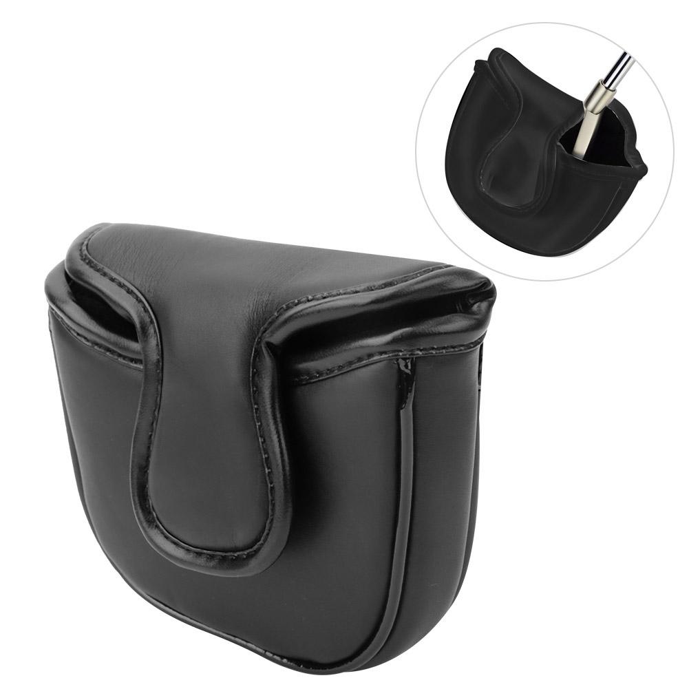 Portable PU Golf Club Driver Headcovers Durable Soft Head Cover Golfer Accessory Black