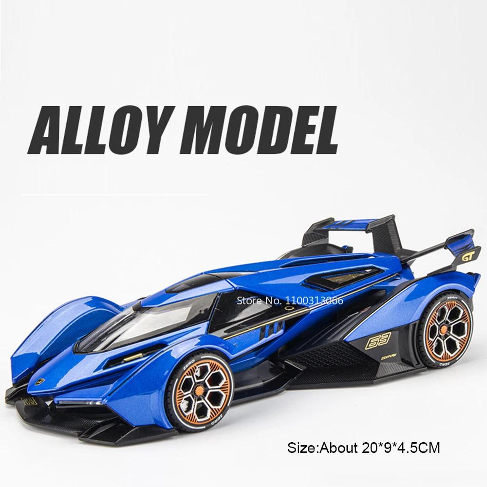 

1:22 300SL Lambor V12 GT Автомобили Игрушки Модели из сплава со светом и звуком Миниатюрный Винтажный Автомобиль Оттянуть Назад Транспортные Средства Детские Подарки для Взрослых