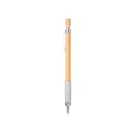 MUJI Low Center of Gravity Mechanical Pencil Yellow 0.3mm NBD46A3A Stable Writing Low Center of Gravity Design Non-slip Grip Lead Hardness Indicator