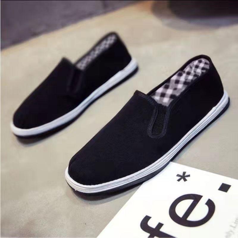 Spring durable men's cloth shoes summer platform shoes men's single shoes casual shoes one pedal men's shoes