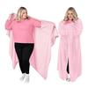 Wearable Blanket Adults Flannel Blanket Shawl Warm Cape Wrap Cozy Winter Blanket for Home Office Living Room Lounge Christmas Gift Idea