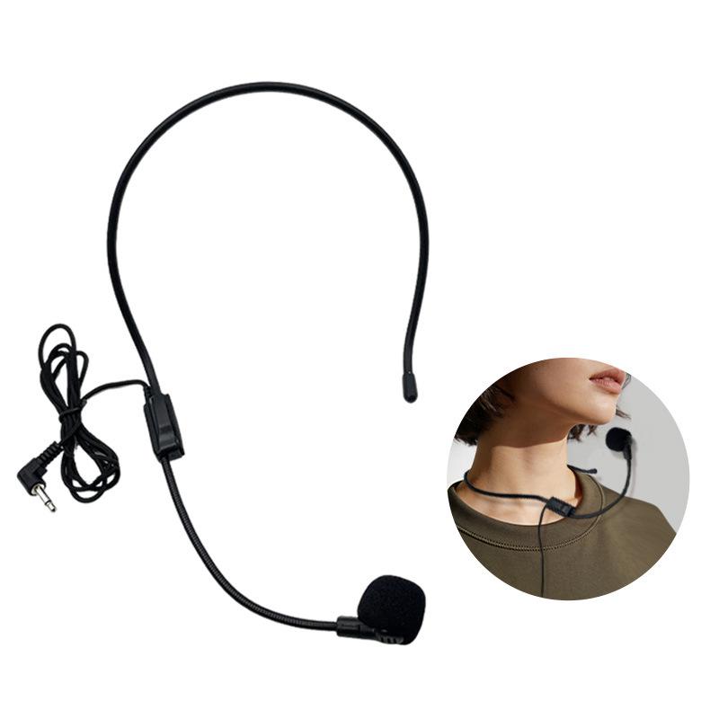 Universal Wired Headset & Ear-hook Microphone for Megaphones and Waist-mounted Speakers