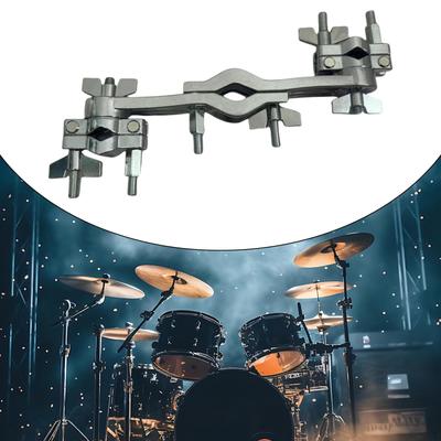 Double Drum Clamp Extension Rack Versatile Portable Rotatable Mounting Bracket Holder for