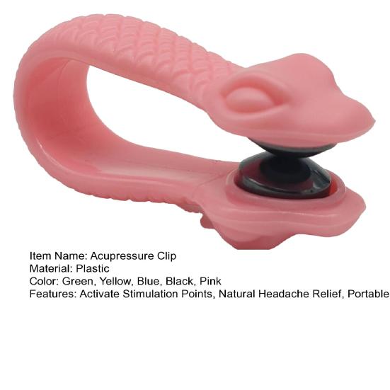 Anti Slip Plastic Tiger Mouth Finger Massage Clip, Quickly Relieve Headaches And Tension, A Massage Tool For Office And Home Use