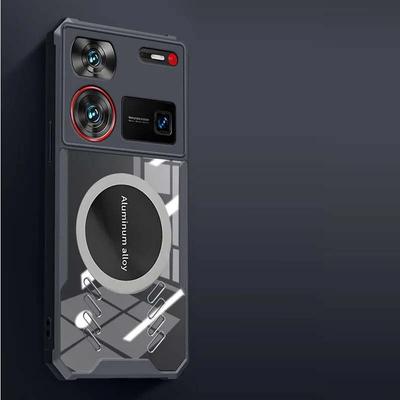 Hűtő hőelvezető átlátszó telefontok ZTE nubia Z60 Ultra Z50S Pro-hoz Magsafe-hez Mágneses Magsafing Cover Nubia Z50 Ultra Z30 Z40S Pro-hoz