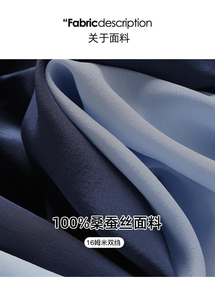100% mulberry silk shirt dress, 2026 summer waist cinched lace up mid length silk dress