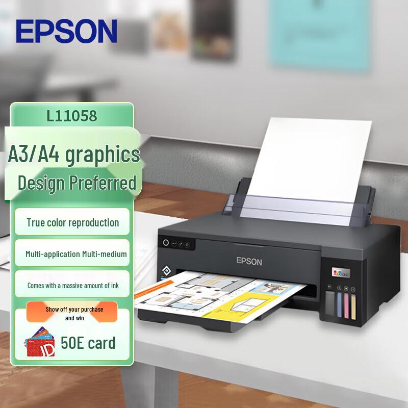 

Epson L11058 A3+ Large Format Wireless Color Ink Tank Printer