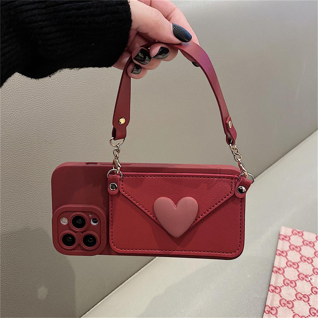 Coreeană Crossbody Snur Colier Curea Suport card Portmonee Husă pentru iPhone 15 11 12 13 14 Pro Max Husă cu frânghie