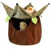 Sleeping Bed Hanging Hammock Bird Nest Hut Tent Bed Bird House Parrot Travel Nest Hanging Cave Winter Warm Small Bird Cage