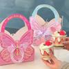 Floral Arrangements Gift Box Paper Handled Paper Box Decorative Flower Bouquet Bag  Parties