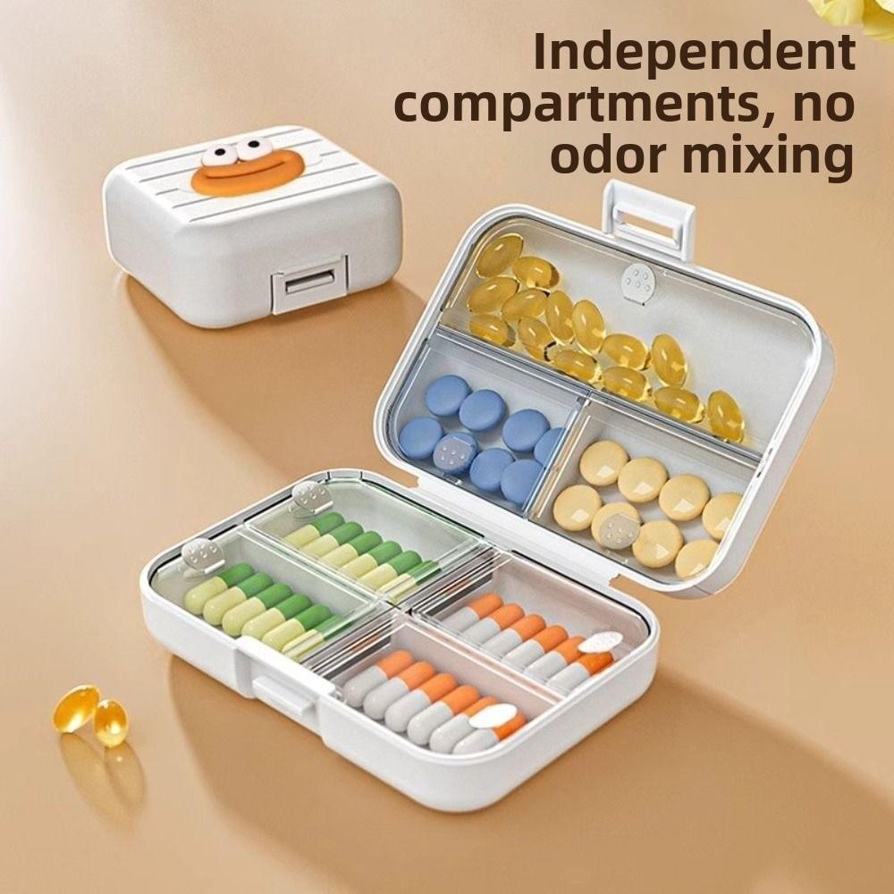 High Quality 7-Compartment Pill Dispenser Moisture-Proof Portable Pill Storage Case Weekly Pill Organizer Box Travel