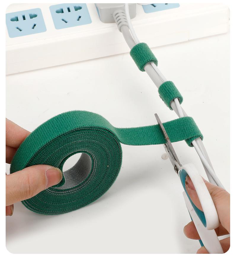 5M Length Cable Organizer USB Cable Winder Strong Cable Management Nylon Free Cut Ties Mouse earphone Cord Cable Ties